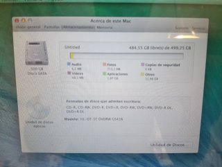 MacBook Pro 13 2012 i5 8GB 500GB Plata