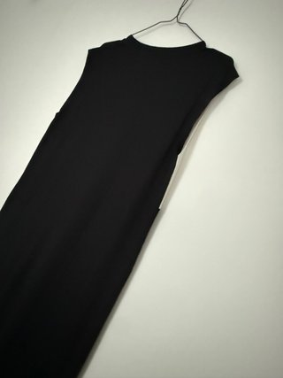Vestido Sfera Talla S Negro  y Beige Bloques