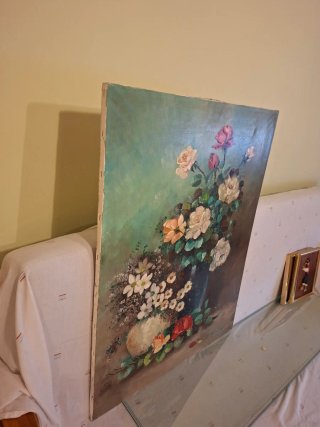 Cuadro de flores pintado