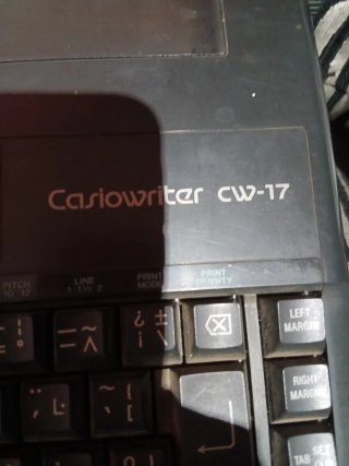 Máquina de escribir Casio Writer 17