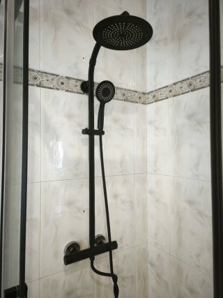 Columna termostàtica dutxa negre style