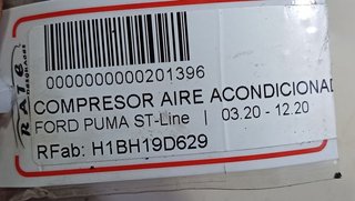 COMPRESOR AIRE ACONDICIONADO FORD PUMA ST-Line
