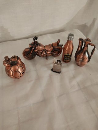 Lote de 5 mecheros decorativos