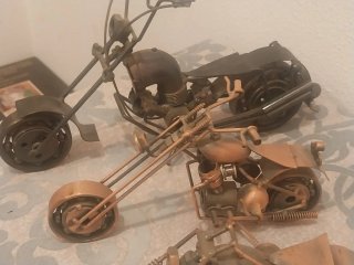 Motocicleta Decoración Metal