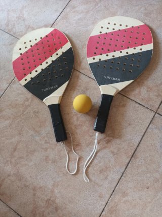 Raquetas de playa Turymar con pelota