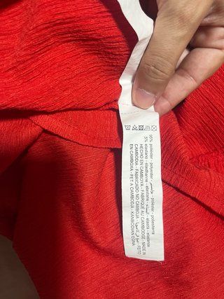 Vestido playero rojo tirantes