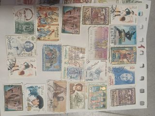 Lote 135 sellos usados España