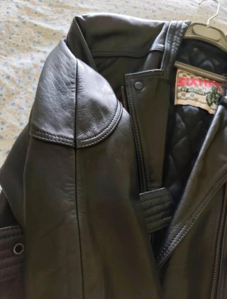 Chaqueta de cuero moto mujer