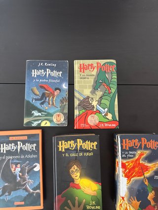 Lote Libros del 1 al 5 de harry potter