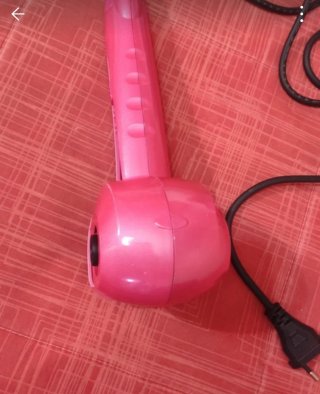 Rizador de pelo automático rosa
