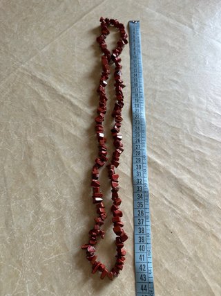 Collana Diaspro Rosso Pietra Naturale