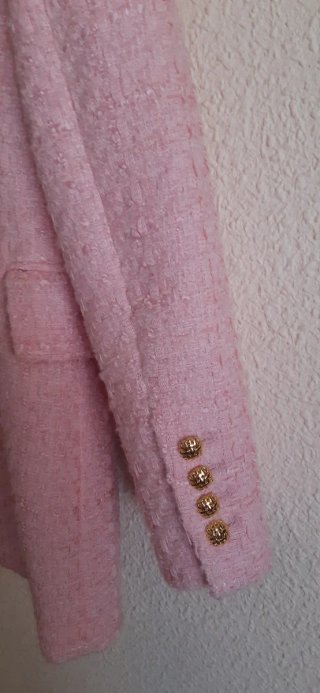 Chaqueta Zara Rosa Tweed,