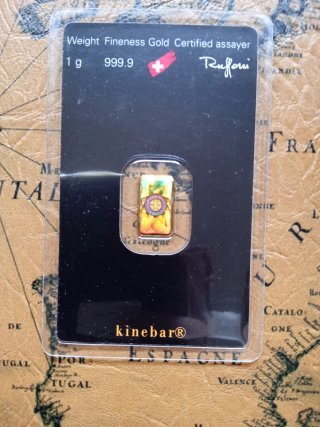 Moneda Oro Argor Heraeus Kinebar 1g 999.9
