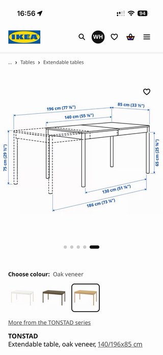 Mesa de comedor de madera