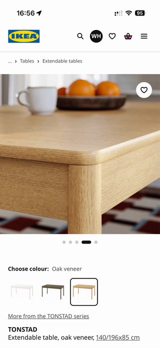 Mesa de comedor de madera