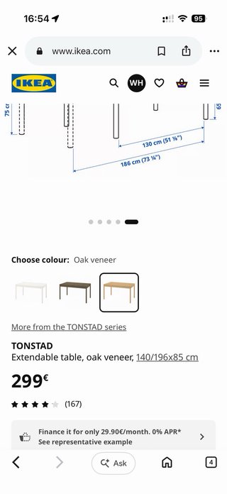 Mesa de comedor de madera