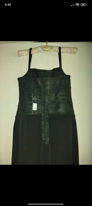 Vestido de fiesta negro largo
