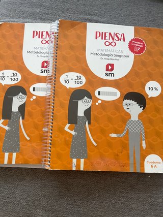 Libros de matemáticas sexto de primaria. SM
