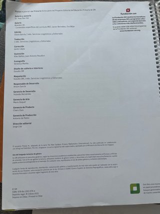 Libros de matemáticas sexto de primaria. SM