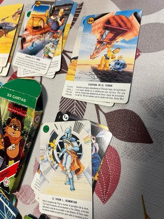 Baraja Completa de cartas Ewoks Droids Fournier