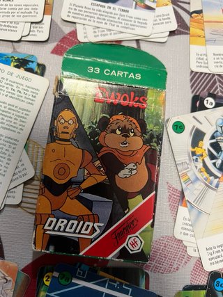 Baraja Completa de cartas Ewoks Droids Fournier