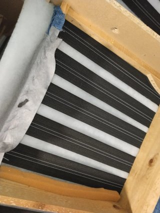 Sofá modular azul de tela