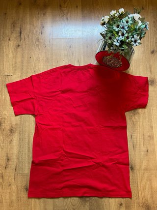 T-shirt Uomo Wisconsin Badgers Rossa L Vintage