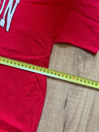 T-shirt Uomo Wisconsin Badgers Rossa L Vintage