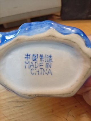 Tetera Conejo Cerámica China Azul