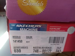 Sandalias Skechers Talla 41 Azul/Gris