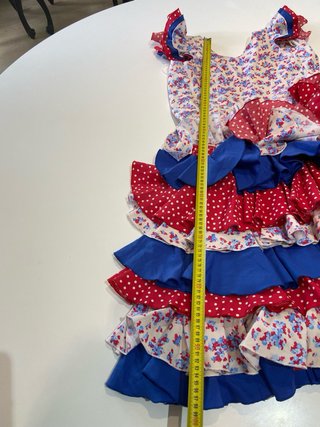 282 Vestido Flamenco Niña Estampado Floral