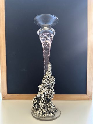 Portacandele Italcristal Cristallo Argento 925