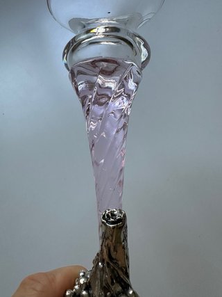 Portacandele Italcristal Cristallo Argento 925