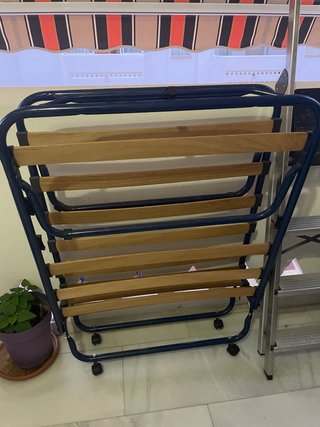 Cama Plegable Ikea Sandvika 80x190 Azul