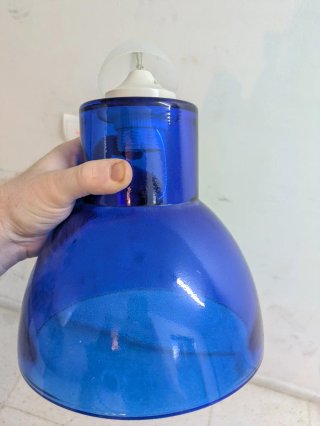 Lámpara de techo morada