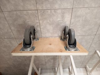 Base con ruedas para transporte de objetos pesados