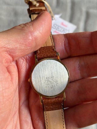 Orologio Seiko Quartz Donna Pelle NUOVO NOS 30mm