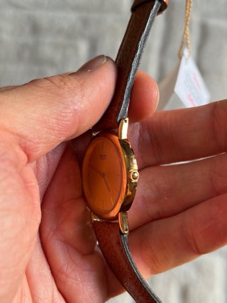 Orologio Seiko Quartz Donna Pelle NUOVO NOS 30mm