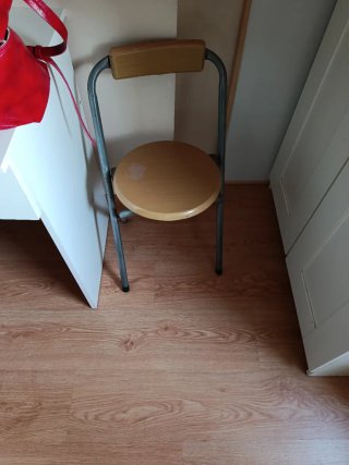 Banco Plegable Madera y Metal
