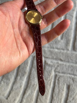 Seiko Quartz Donna Vera Pelle NOS 30mm