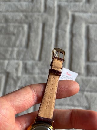 Seiko Quartz Donna Vera Pelle NOS 30mm