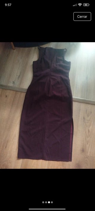 Vestido morado mujer