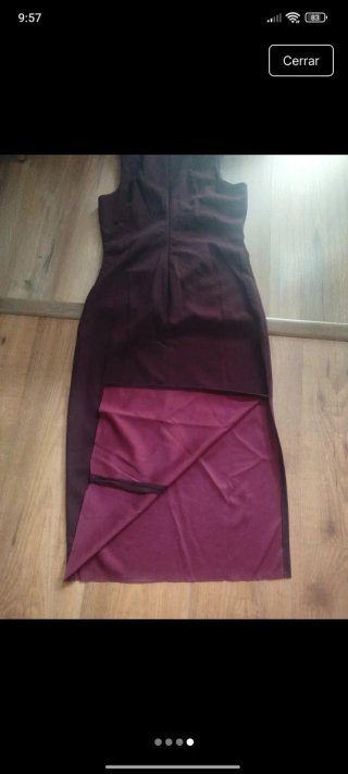Vestido morado mujer