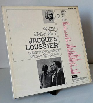 3 LP  Jacques Loussier Bach