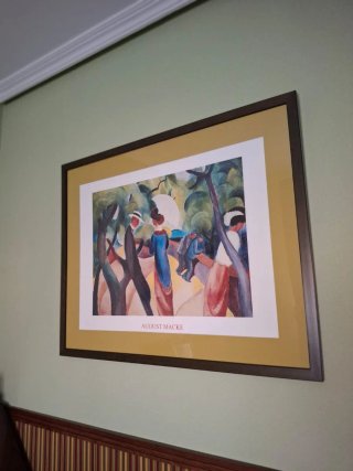 Lámina August Macke Escena Años 20