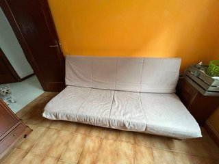 Sofá cama 135cm beige