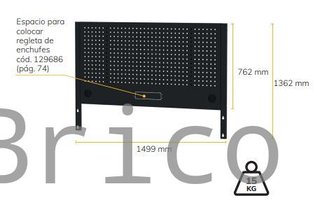 Panel Perforado 1525mm para Mesa de Trabajo Alyco 129664