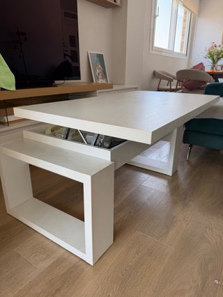 Mesa de centro blanca moderna