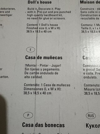 Casa de muñecas Calafant para colorear