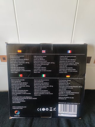 Báscula de Baño Digital Euro Life Nueva (Urge)